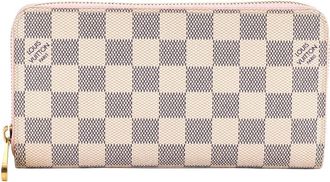 Louis Vuitton White Damier Zippy Wallet Xl (Authentic Pre-Loved)