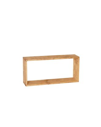 Deco Wood Mueble auxiliar de madera maciza en tono marr&oacute;n claro