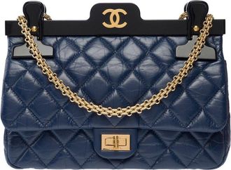Chanel Blue Leather 2.55 Shoulder Bag (Authentic Pre-Loved)