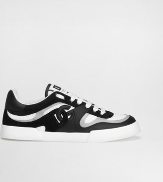 Dolce & Gabbana Calfskin Strobel Portofino Light Sneakers - Man Sneakers Black 43.5