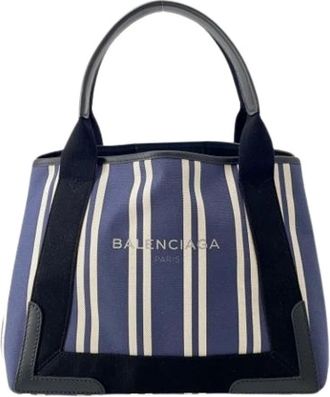 Balenciaga Pre-owned Tote Bags, female, Multicolor, Size: ONE SIZE Pre-owned Canvas Tote Bag