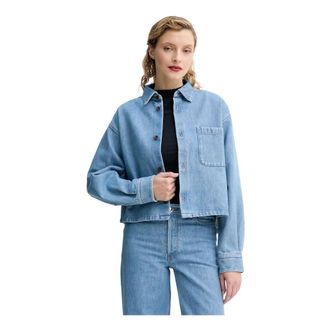 A.P.C. A.p.c., Jassen, Dames, Blauw, L, Katoen, Samantha Overshirt