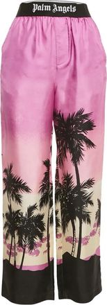 Palm Angels Pantaloni con stampa - Rosa