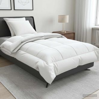 vidaXL Vidaxl Set Di Piumone E Cuscini 3 Pz 155x220 Cm 4 Stagioni 200+300 Gsm