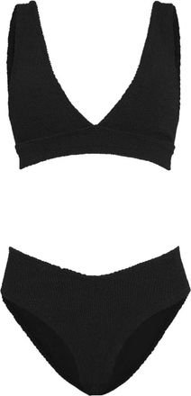 Hunza G Angel textured-finish bikini set - Black