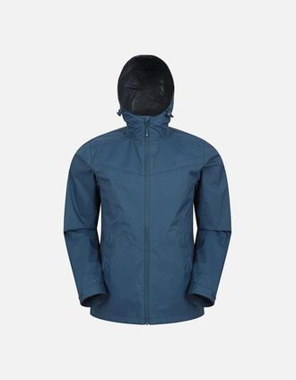Mountain Warehouse Mens Mountain Warehouse Mens Rift Extreme 2.5 Layer Waterproof Jacket - Blue - Size: 38/Regular