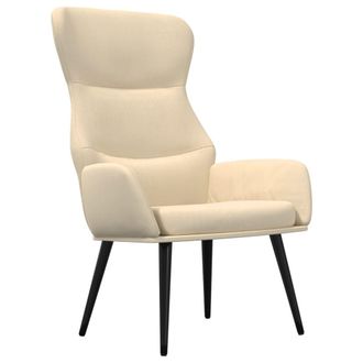 vidaXL Sill&oacute;n De Relax De Tela Crema Vidaxl