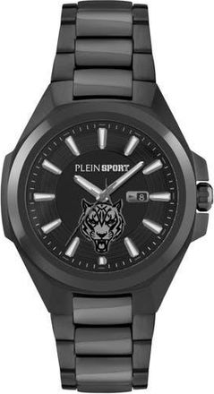 Plein Sport Tigermaster Quartz Bracelet Watch, 47mm in Black at Nordstrom Rack