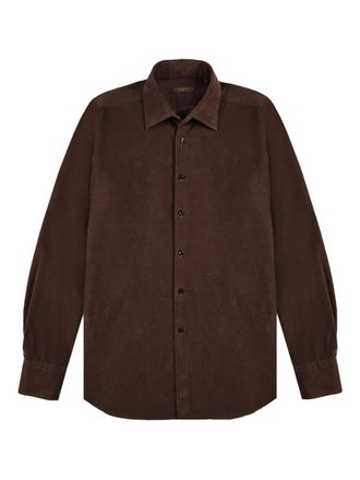 Glanshirt corduroy shirt - Brown