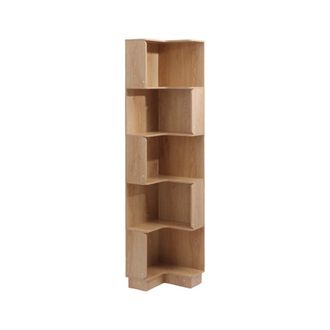 Mobili Rebecca Librer&iacute;a 6 estantes en mdf madera clara 175x38,5x37,5