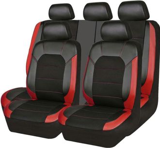 OEM Fundas Y Cojines Para Asientos De Coche, Compatibles Con La Mayor&iacute;a De Los Coches - Rojo