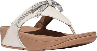 FitFlop Fitflop Lulu Glitz Bow Leather Toe Post Sandal