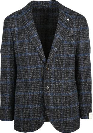L.B.M. 1911 Giacca Stondata - Heren - Blazers - Blauw - M - Wol - Jassen