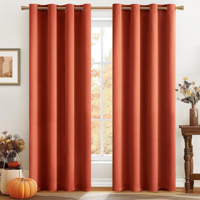 Miulee VorhängeTerrakotta Blickdicht mit Ösen, Schöner Weicher Verdunklungsvorhänge zum Verdunkeln von Räumen, 2er Set Gardinen Abdunkelnd Schlafzimmer Wohnz ab 46,99 €