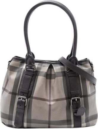 Burberry Pre-owned Handbags, female, Multicolor, Size: ONE SIZE Pre-owned Fabric Shoulder Bag