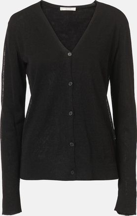 The Row Cardigan Jheel in misto lino e cotone