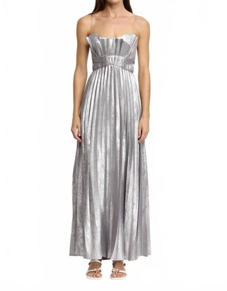 Acler Kelsale Maxi Dress In Silver