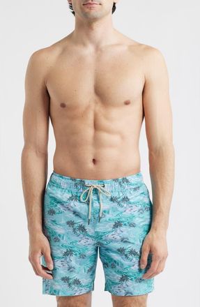 Fair Harbor The Bayberry Swim Trunks in Aqua Waters at Nordstrom, Size Xx-Large