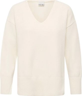 Ichi Ihluls Scollo a V - - Knitwear - Donna - Beige - S