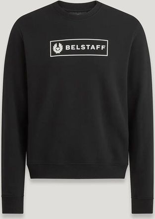 Belstaff Mens Black Box Logo Sweatshirt - Size Small