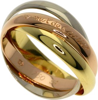 Cartier Trinity Yellow Gold (18K) Pink Gold (18K) White Gold (18K) Band Ring (Pre-Owned)
