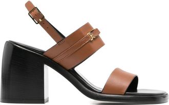 Sergio Rossi Womens Leather Heel Sandals