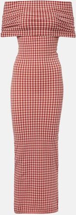 Alaia Alaïa Abito lungo a quadri