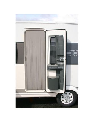 OEM Cortina De Puerta De Imitaci&oacute;n De Cuero 100 X 230 Cm Color Moka - Curtina4u