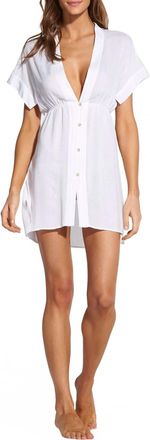 Vix Fuji Sheer Caftan In White