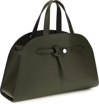 Tory Burch Womens Romy Bauletto Leccio Shoulder Bags