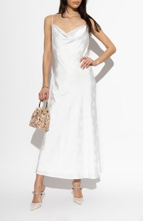 Rotate Floral Motif Dress, Womens, White