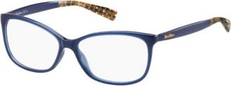 Max Mara Womens Mm1230 Eye Glasses In Navy Blue