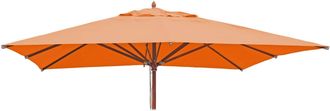 Hhg Nunca Usado] Funda De Recambio Para Sombrilla De Madera Para Hosteler&iacute;a Hhg 660, Funda De Sombrilla, Cuadrada 3x3m Poli&eacute;ster 3kg, Terracota