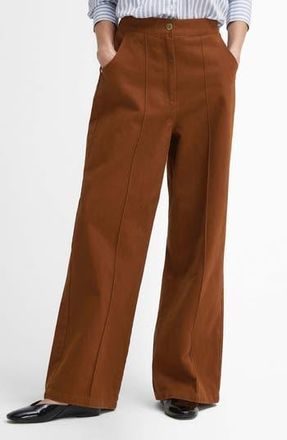Barbour Allerston High Waist Utility Wide Leg Pants in Old Gold at Nordstrom Rack, Size 12 Us / 16 Uk