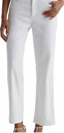 AG - Adriano Goldschmied Brinley Crop Jeans In White