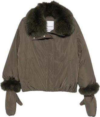 Yves Salomon Jassen, Dames, Bruin, 2Xs, Leer, Winterjas