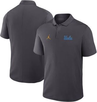 Jordan Brand Mens Jordan Brand Anthracite UCLA Bruins Primetime Victory Primary Logo Performance Polo at Nordstrom, Size Xx-Large