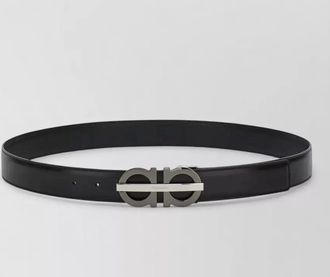 Ferragamo gancini reversible leather belt adjustable