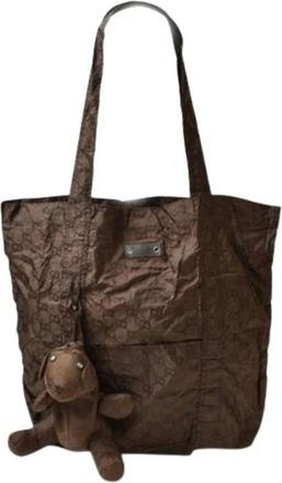 Gucci Pre-owned Tote Bags, female, Brown, Size: ONE SIZE Pre-owned Vintage Tote Bag