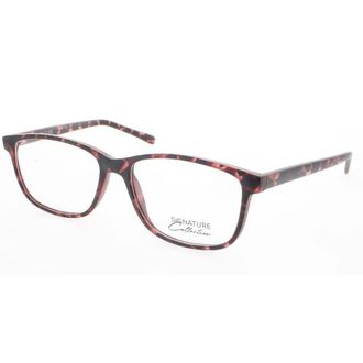 Signature Unisex Pink Rectangular Eyeglass Frames S7018PinkTort55