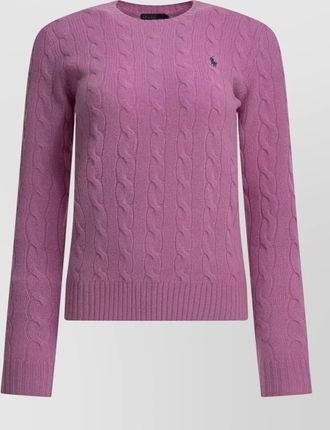 Polo Ralph Lauren cashmere wool logo-embroidered crew-neck sweater