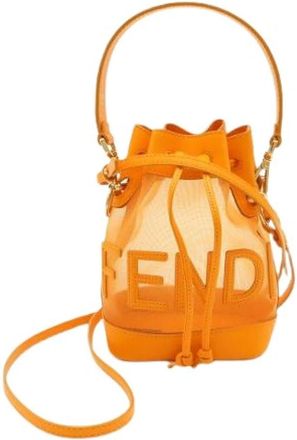Fendi Pre-owned Mesh Bucket Bag - Dames - Vintage Tas - Oranje - ONE Size - Vintage