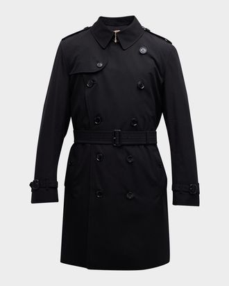 Burberry Men & apos;s Kensington Gabardine Trench Coat
