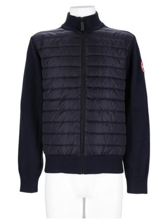 Canada Goose Quilted Ribbed Knit Wool Sports Jacket