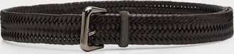 Brunello Cucinelli Woven Leather Belt
