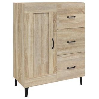 vidaXL Vidaxl - Aparador De Madera Contrachapada Roble Sonoma 69,5x34x90 Cm