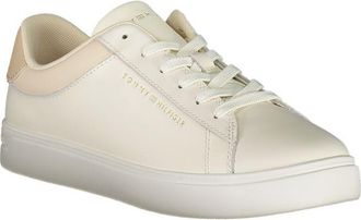 Tommy Hilfiger Leather-Blend Lace-Up Sneaker - Beige