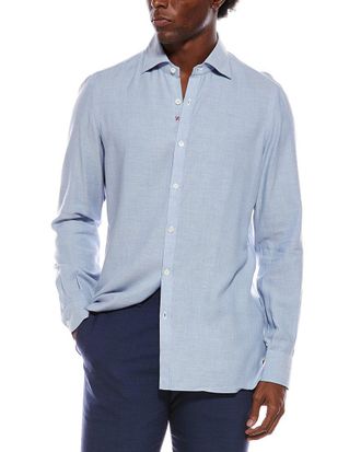 Isaia Cashmere-Blend Sport Shirt