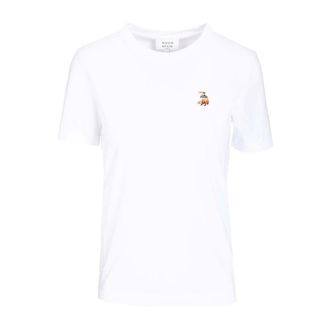 Maison Kitsun&eacute; Dreaming Fox Regular T-Shirt - female - Maison Kitsun&eacute; - T-Shirts - White - XS - Tops