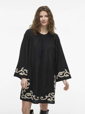 Vila Korte jurk met print op boorden